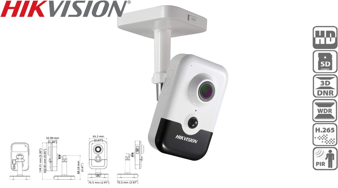 تصویر دوربین کیوب تحت شبکه Hikvision مدل DS 2CD2443G0 IW 01