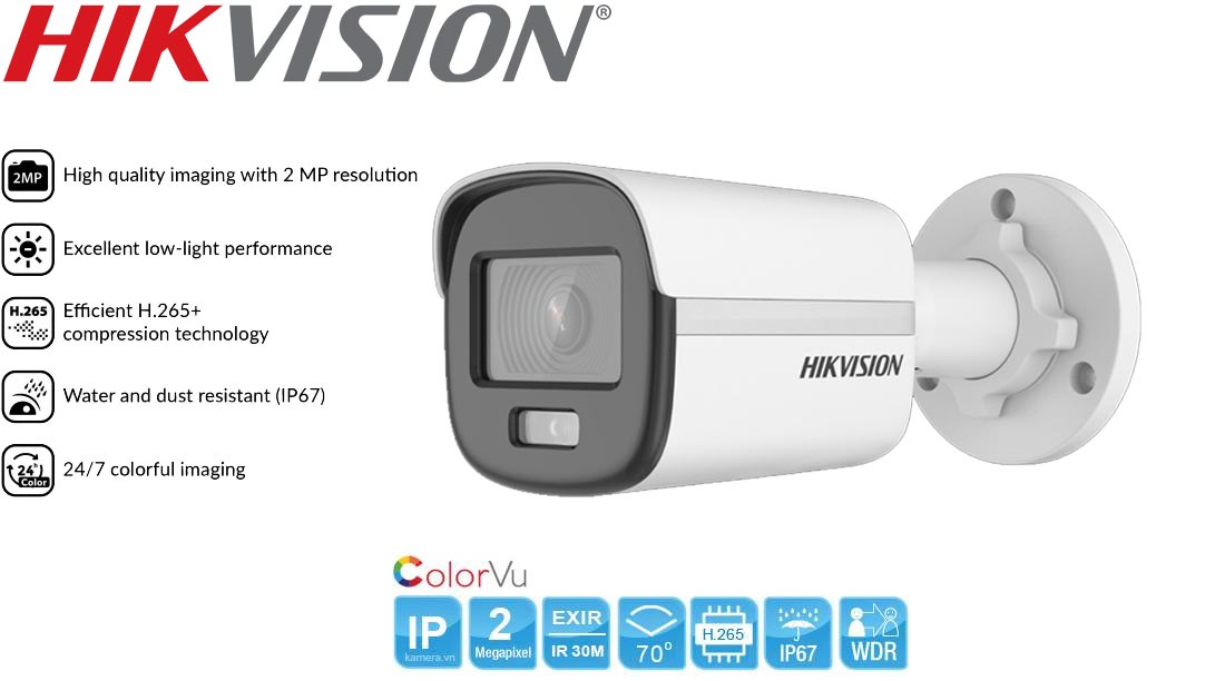 تصویر دوربین مداربسته تحت شبکه Hikvision مدل DS 2CD1027G0 L 01