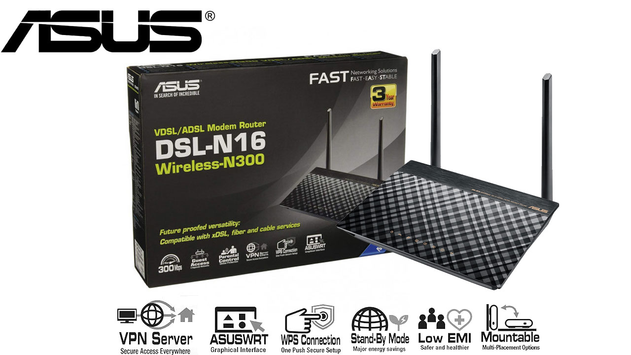 تصویر مودم سیمکارتی ASUS مدل DSL N16 01